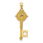 Load image into Gallery viewer, 14k Yellow Gold San Benito 2-Sided Key Pendant