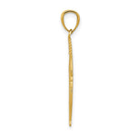 Load image into Gallery viewer, 14K Yellow Gold Polished Feather Pendant