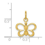 Load image into Gallery viewer, 14K Yellow Gold Butterfly Pendant