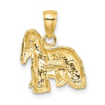 Load image into Gallery viewer, 14K Yellow Gold 2-D Cocker Spaniel Dog Charm Pendant
