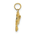 Load image into Gallery viewer, 14K Yellow Gold 2-D & Engraved Hummingbird Charm Pendant