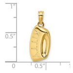 Load image into Gallery viewer, 14K Yellow Gold 2-D Kitty Bowl Charm Pendant