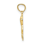 Load image into Gallery viewer, 14K Yellow Gold 2-D Mini Sitting Kitten Charm Pendant