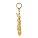 Load image into Gallery viewer, 14K Yellow Gold 2-D KANGAROO With BABY IN POUCH Charm Pendant