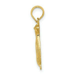 Load image into Gallery viewer, 14K Yellow Gold 2-D Polished and Engraved Penguin Charm Pendant