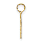Load image into Gallery viewer, 14K Yellow Gold Engraved FLAT EAGLE Head Charm Pendant