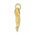 Load image into Gallery viewer, 14K Yellow Gold 2-D Eagle With Wings Spread Charm Pendant