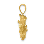 Load image into Gallery viewer, 14K Yellow Gold 2-D TRIPLE Horse Head Charm Pendant