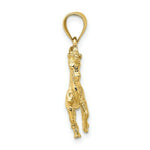 Load image into Gallery viewer, 14K Yellow Gold 3-D Horse Charm Pendant
