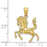 Load image into Gallery viewer, 14K Yellow Gold 3-D Horse Charm Pendant
