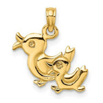 Load image into Gallery viewer, 14K Yellow Gold 3-D DOUBLE DUCKS Charm Pendant