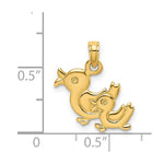Load image into Gallery viewer, 14K Yellow Gold 3-D DOUBLE DUCKS Charm Pendant