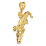 Load image into Gallery viewer, 14K Yellow Gold 3-D Alligator With Moveable Mouth Charm Pendant