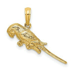 Load image into Gallery viewer, 14K Yellow Gold 3-D Parrot Charm Pendant