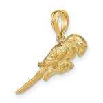 Load image into Gallery viewer, 14K Yellow Gold 3-D Parrot Charm Pendant