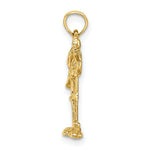 Load image into Gallery viewer, 14K Yellow Gold 3-D Flamingo With Head Up Charm Pendant