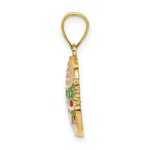 Load image into Gallery viewer, 14K Yellow Gold CHEESEBURGER Charm Pendant With ENAMEL