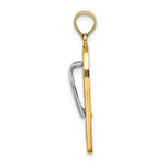 Load image into Gallery viewer, 14K Yellow Gold Multi-Colored Enamel Beach Scene On Flip-Flop Charm Pendant