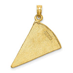 Load image into Gallery viewer, 14K Yellow Gold Large Pepperoni Pizza Slice With Enamel