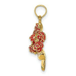 Load image into Gallery viewer, Bouquet Of Red Roses - 14K Yellow Gold