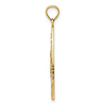 Load image into Gallery viewer, 14K Yellow Gold Enamel Dragonfly & FLOWERS IN TRIANGLE Charm Pendant