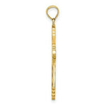Load image into Gallery viewer, 14K Yellow Gold 3-D With Pink & White Enamel Cross Charm Pendant