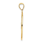 Load image into Gallery viewer, 14K Yellow Gold Enamel Dolphin Jumping In Beach Scene Charm Pendant