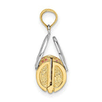 Load image into Gallery viewer, 14K Yellow Gold 3-D Pink Enameled HANDBAG MOVEABLE Charm Pendant