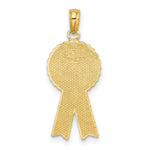 Load image into Gallery viewer, 14K Yellow Gold Enamel 1st PLACE RIBBON Charm Pendant
