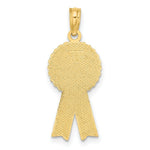Load image into Gallery viewer, 14K Yellow Gold Enamel BIRTHDAY GIRL Pink RIBBON Charm Pendant
