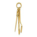 Load image into Gallery viewer, 14K Yellow Gold 3-D Enamel Butcher Knife, Spoon & Spatula Moveable Charm Pendant