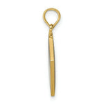 Load image into Gallery viewer, 14K Yellow Gold With Black Enamel 3-D Cook Book Charm Pendant