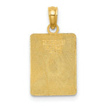Load image into Gallery viewer, 14K Yellow Gold EXIT 0 / CAPE MAY With GREEN ENAMEL Charm Pendant