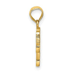 Load image into Gallery viewer, 14K Yellow Gold Enamel Taxi Charm Pendant