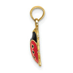 Load image into Gallery viewer, 14K Yellow Gold 3-D ENAMEL LADYBUG Charm Pendant