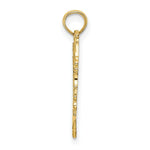 Load image into Gallery viewer, 14K Yellow Gold Cut-Out Floral Heart Charm Pendant