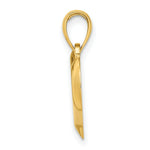 Load image into Gallery viewer, 14K Yellow Gold 2-D & Polished Teardrop Heart Charm Pendant