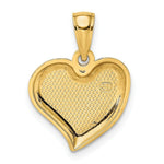 Load image into Gallery viewer, 14K Yellow Gold 2-D & Polished Teardrop Heart Charm Pendant