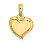 Load image into Gallery viewer, 14K Yellow Gold 2-D & Polished Teardrop Heart Charm Pendant