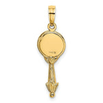 Load image into Gallery viewer, 14K Yellow Gold 3-D HAND MIRROR Charm Pendant