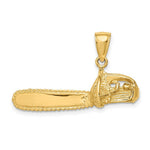 Load image into Gallery viewer, 14K Yellow Gold 3-D LARGE CHAIN SAW Charm Pendant