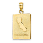 Load image into Gallery viewer, 14K Yellow Gold SAN FRANCISCO Disk 2 Sides Charm Pendant