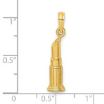 Load image into Gallery viewer, 14K Yellow Gold 2-D Polished LipStick Tube Charm Pendant