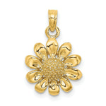 Load image into Gallery viewer, 14K Yellow Gold 2-D Sunflower Charm Pendant