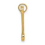 Load image into Gallery viewer, Double Open-Ended Wrench Tool Charm Pendant in 14K Yellow Gold 3-D