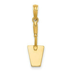 Load image into Gallery viewer, 14K Yellow Gold 3-D Tool Trowel Spatula Charm Pendant