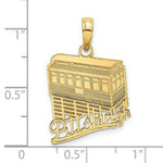 Load image into Gallery viewer, 14K Yellow Gold Pittsburgh Incline (Tram/Cable Car) Charm Pendant