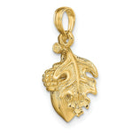 Load image into Gallery viewer, 14K Yellow Gold 3-D ACORN With SINGLE LEAF