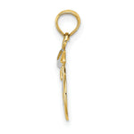 Load image into Gallery viewer, 14K Yellow Gold Polished Smiley Face With Graduation Cap Charm Pendant