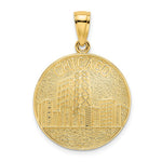 Load image into Gallery viewer, 14K Yellow Gold Chicago Skyline On Round Disc